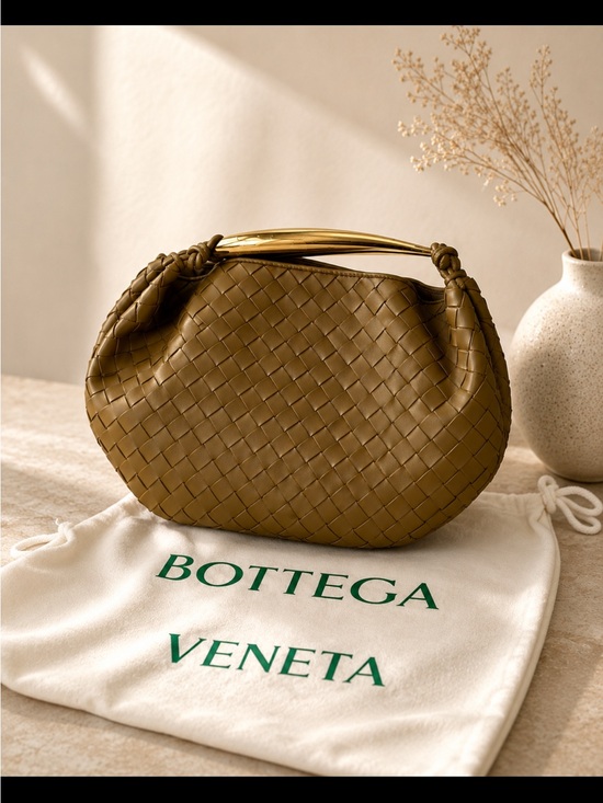 Bottega Veneta Handbags - Bottega Veneta Sardine Intrecciato Leather Bag
